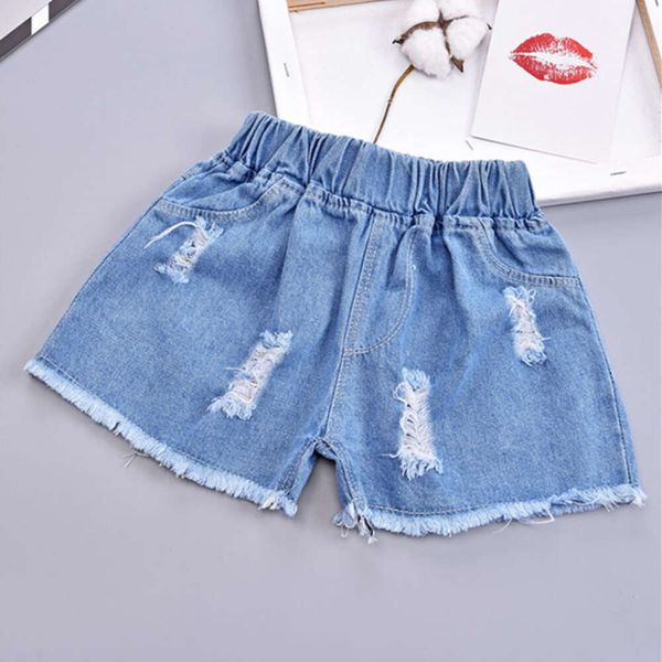 Niños Baby Girls Denim pantalones Pantalones Niños Casco Casual ropa de verano Bottals Jeans 4-13 años