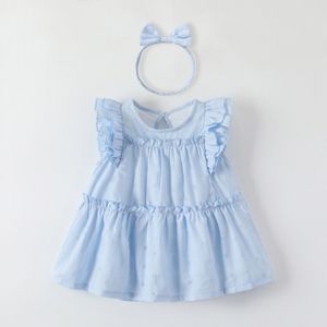 enfants bébé filles robes d'été vêtements bleus pour tout-petits vêtements bébé enfants filles violet rose d'été robe h0qu #