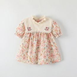 Kids baby meisjes jurk zomerkleding Peuters Kleding BABY kindermeisjes paars roze zomerjurk s1dP #