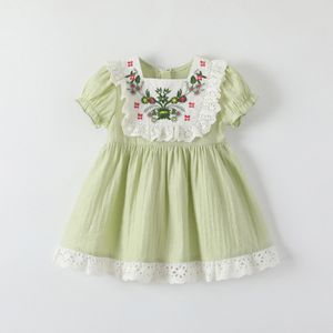 enfants bébé filles robe été vêtements verts tout-petits vêtements bébé enfants filles violet rose robe d'été P3Bu #