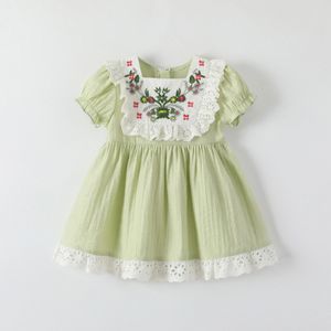Kinderen babymeisjes kleden zomer groene kleren peuters kleding baby kinderen meisjes paarse roze zomerjurk 81wi#