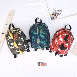 Enfants sac à dos 3D maternelle étudiant sacs d'école enfants sac à dos dessin animé infantile bébé garçon filles livre sacs dinosaure livre sacs 240305