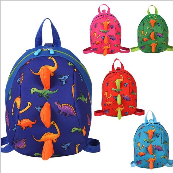 Sacs à dos pour enfants Modèle de dinosaure Enfant Shoolbag Sacs d'école pour filles de la maternelle Sacs à bandoulière pour garçons en bas âge Sacs de voyage pour filles 5 modèles DHW2498