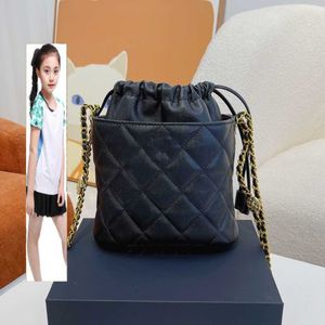 Kinderzakken CC Bag Wallets Classic Quilted Matelasse Mini Bucket S Fashion Gold Chain Crossbody Echt lederen cosmetische ijdelheid schoudertas luxe desi