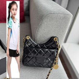 Kinderzakken luxe merk CC Bag 23c dameskalfsbuide ontwerper hobo -tassen met gouden munt charme metaal hardware matelasse ketting crossbody schouder luxe multi pochette bla