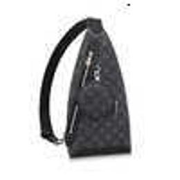 Kids Bags Luxury Brand Men's Bag Duo Coated Vintage Canvas Zipper Triangle Shoulder Crossbody Bag M30936