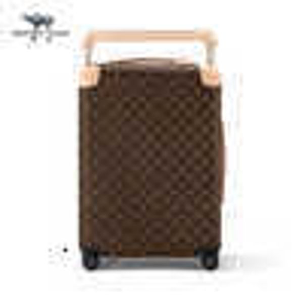 Sacs pour enfants Luxury Brand New Women's Classic Old Flower / Checkerboard Horizon Horizon Four Wheel Trolley Case de voyage 55 cm M23203