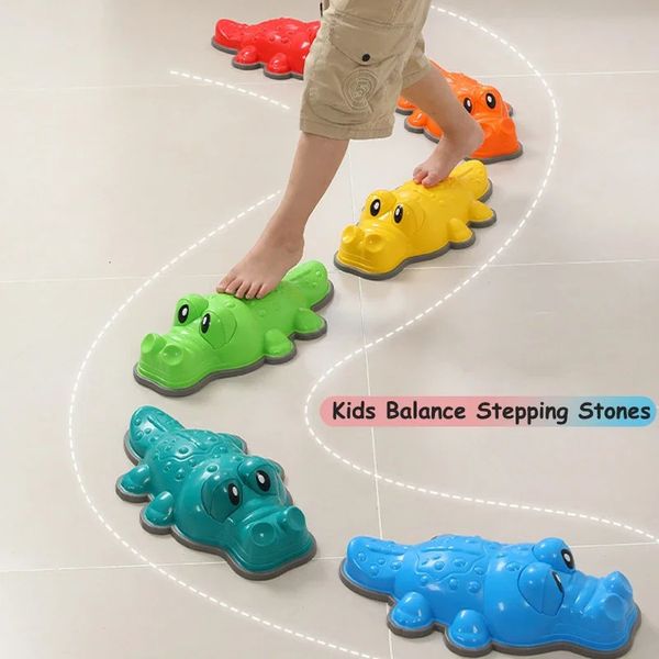 Kids Balance Stepping Stone for Balance Blocs Training Balance Game Enfants Compétences de coordination Cours d'obstacle sports d'extérieur 240422