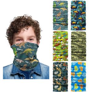 Kids Bandanas Neck Gainer Face 3D Cartoons Multi-Purpose Sjaals Masker Outdoor Sunscreen Winddicht Balaclava Hoofdband Mascarilla Y1020