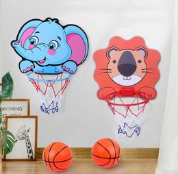 Kids Basketball Hoop Kit Cartoon Creatieve Dieren Basketbalstandaard Outdoor Indoor Game Sport Speelspeelgoed voor kinderen Kinderen
