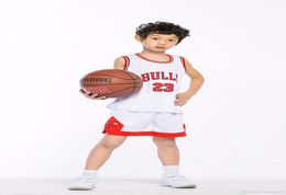 Jersey de basket-ball pour enfants pour garçons en tout-petit jersey de basket-ball Tshirt et shorts jeunes petits bon marché personnalisés 3265894