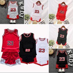 Ensembles de basket-ball pour enfants Lettre classique Enfant Garçons Filles Vêtements de sport Short de basket-ball respirant pour la formation des jeunes