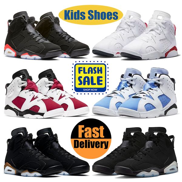 Designer Enfants Chaussures 6s Basketball 6 Baskets Enfant Chaussure Enfants d'âge préscolaire Jeunesse Athlétique Jumpman En Plein Air Grands Garçons Petites Filles Chaussures Infantis Formateurs