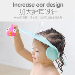 Batimiento para niños Sombreros Baby Shower Gaps Capas de champú Lavado Piel del cabello Ajustable Implaz de protección del oído Ojo de ojo Sombreros Inglaterra 240412