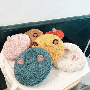 Enfants Bérets Chapeaux Hiver Printemps Mignon Belle Bande Dessinée Animaux Oreilles Bonnet En Laine Bonnet pour Tout-Petits Filles 2-5 Ans