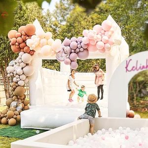 Activités de plein air d'anniversaire pour enfants, location de fête, maison gonflable blanche, château de saut à rebond d'air Durable pour mariage en plein Air 2378