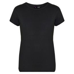 Kids Black T Shirts 100% Cotton Plain School T-shirt 3-13 jaar voor meisjes Top 240410