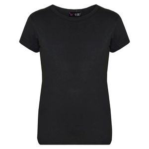 Kids Black T Shirts 100% Cotton Plain School T-shirt 3-13 jaar voor meisjes Top 240410