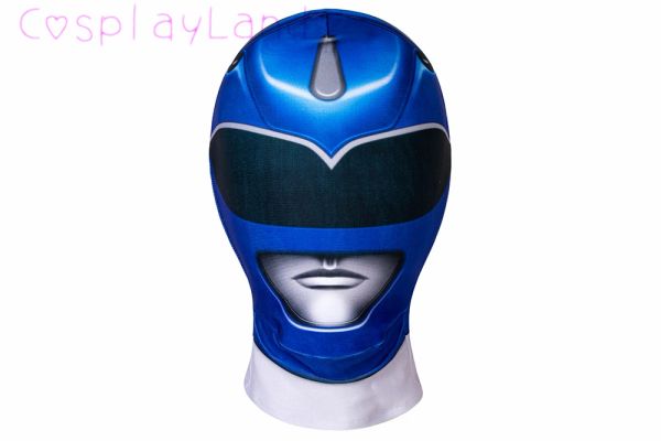 Niños Blue Ranger 3D Momotos impresos Casco Niños Halloween Carnaval Superhero Billy Cosplay Disfraz de niños Zentai Bodysuit