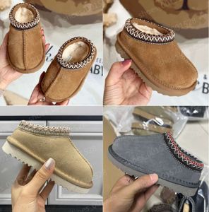 kinderlaarzen designer peuter laars schoen Tasman Slippers Tazz Baby Laarzen Mosterdzaad sneeuw mini laarsjes dames winter australie pluizige schoenen voor YI555