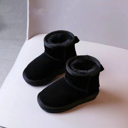 Bottes pour enfants mode Super Mini bottes bottes de neige femmes fourrure Tasman châtaigne sable Beige bottes d'hiver australiennes nues bottes à nœud papillon