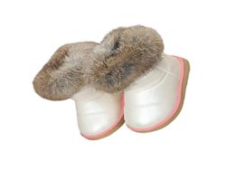 kinderlaarzen echt bont winterschoenen pluche warm antislip peuter zwart roze wit meisjes enkellaars sneeuw goedkoop nieuw 2011282798105