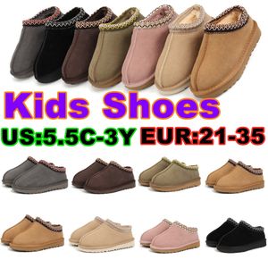 Kinderlaarzen Tasman Slippers Ultra Mini Platform Laarsjes Australische baby warme laarzen Peuter mini sneeuwlaars jongens Meisjes schoen Kinderen jongens Leren schoenen