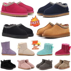 Kids Boots Toddler Boots Australia Snow Boot Designer Kinderen Winter Classic Ultra Mini Boot Baby Fur Booty Boys Girls Ankle Half Booties Child Suede Booties