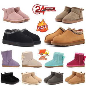 Kids Boots Toddler Boots Australia Snow Boot Designer Kinderen Winter Classic Ultra Mini Boot Baby Fur Booty Boys Girls Ankle Half Booties Child Suede Booties 21-34