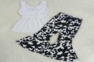 kinderboetiekkleding meisjesset zomer bell bottom outfits babymeisje designerkleding luipaardprint kinderboetiekoutfits Rts9711110