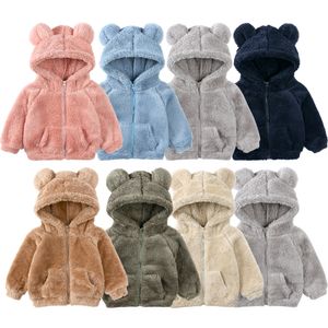 Kinderen Jongens Meisjes Warme Kleding Jassen Winter Capuchon Dikker Berber Fleece Jas Kinderen Jongenskleding Tops Jas