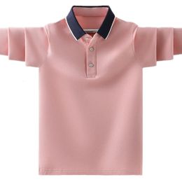 Kids Boys Polo Mode Brand Design Children Children Casual à manches longues pour Teen Boy 4 6 8 10 12 14 ANS Vêtements 240326