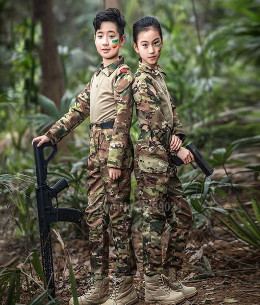 Niños Niños Ejército de EE. UU. Uniforme militar táctico Airsoft Camuflaje CombatProven Camisas Pantalones Asalto rápido Batalla de manga larga H09105708173