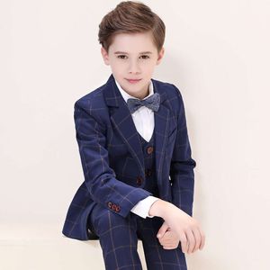 Kids Boys White Blazer Vest Pantal