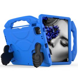 Étui souple anti-chute en EVA pour enfants, housse de protection en caoutchouc avec poignée pour iPad mini1234 tablette PC, étuis colorés A-01