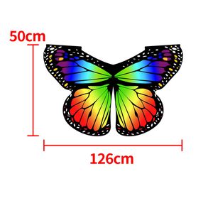 Kids Butterfly Performance Wings Cosplay Accessoires Halloween Carnival Props Wing Costumes For Girls Boys Mantel Party Voort