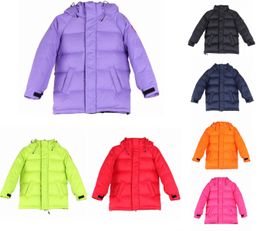 Kinderen Canadian Down Boy Girls Coats Goose Parka Bread Designer Jackets Ouder-kind uit het oog met hoed Winter Keep warm 2078m Kid babyjongeren peuter baby's kleding