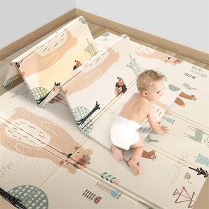 Kids Carpet Xpe mousse bébé jeu mat pour enfants pour le coussinet de sol doux pour les tout-petits grimpant 1 cm d'épaisseur