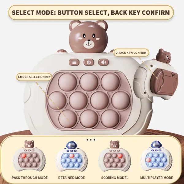 Cartoon Cartoon Pop Bubble Game Machine: whac-a-mole stress-relief jouet des enfants en relief pour les enfants