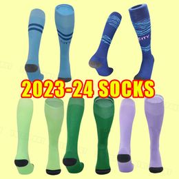 Enfant enfant 23 24 chaussettes de football HAALAND BERNARDO DE BRUYNE FODEN homme maillot de football uniforme GREALISH MANS VILLES RUBEN MAHREZ vêtements de natation