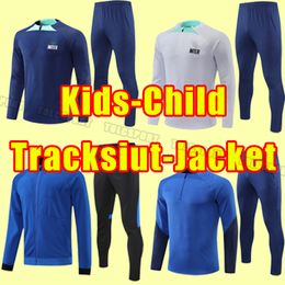 Survêtements de football pour enfants LUKAKU 22 23 Inter BARELLA VIDAL LAUTARO ERIKSEN ALEXIS DZEKO CORREA UNIFORMS maillot de football 2022 2023 Milan Jacket Survêtement s-2xl