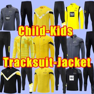 Ensemble de veste de survêtement pour enfants Survêtements de football HALLER 23 24 BELLINGHAM REUS Malen Dortmund SULE REYNA 2023 2024 BRANDT PLSZCZEK BELLINGHAM Manches longues