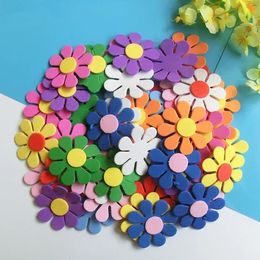 Kinderkinderen 3D Art Eva Foam Wall Stickers Mixed Pattern Diy Cartoon Flower Puzzle Toys Early Learning Education Decor Crafts 240422