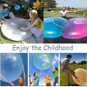 Kinderkinderen Outdoor Soft Air Water Gevulde Bubble Ball Blow Up Ballon Toy Fun Party Game Summer Gift opblaasbaar cadeau