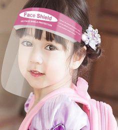 Enfants Enfants Sécurité Face Shield Transparent Fond Face Hat Chapeau de protection OUTIL ANTIFOG PIME PET MATÉRIAUX FACESHIEL5630267