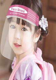 Enfants Enfants Sécurité Face Shield Transparent Fond Face Hat Chapeau de protection outil de film Antifog Pime Pet Matershield8316655