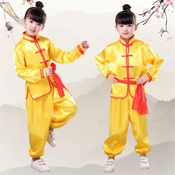 Kids Chinese Kung Fu Vêtements traditionnels wushu tai chi