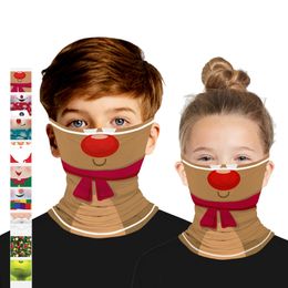 Kinderen Chirstmas Gezichtsmasker Kerstdecoratie Outdoor Sport Bandana Maskers Magic Hoofdbanden Ornamenten 2021 Christma