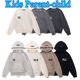 Vêtements pour enfants Pulls pour bébés Pull à capuche pour enfants pour garçons filles tricoté à manches longues lettre surdimensionnée style de mode