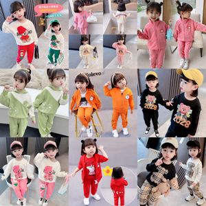 Enfants Automne Printemps Ensembles Vêtements Garçons Filles Casual bébé Set Shorts garçon CartoonLong Sleeve Pantssize 90-130 K4xm #